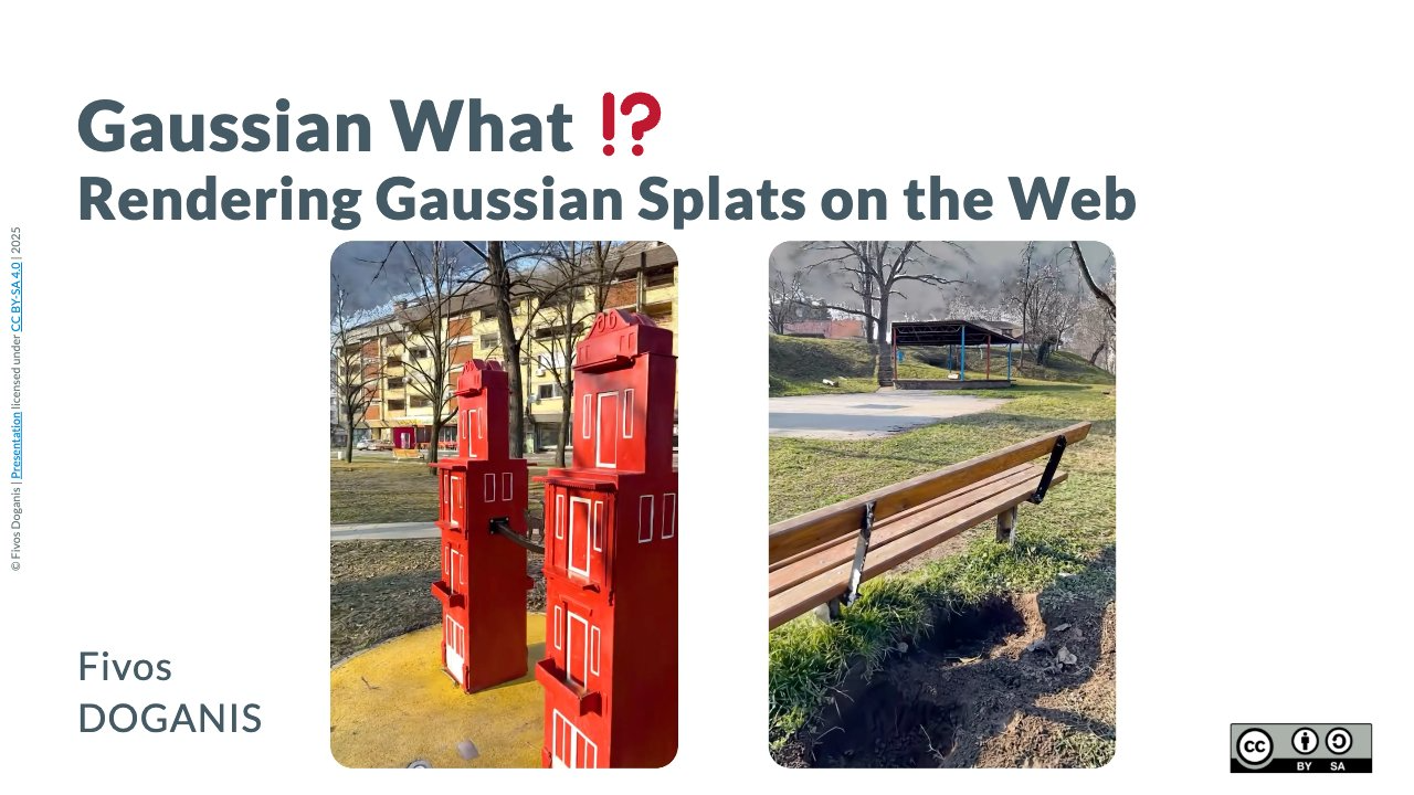 Gaussian What?! Rendering Gaussian Splats on the Web